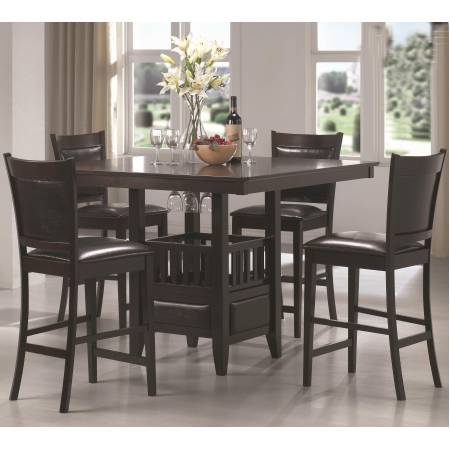 Jaden Square Counter Height Table & Cushioned Stool Set